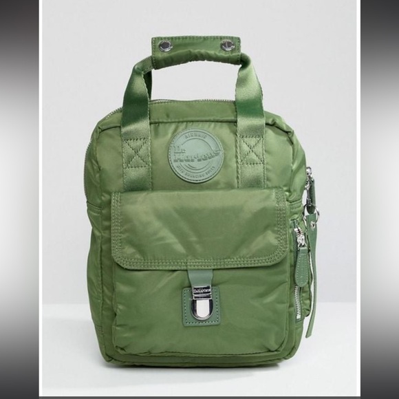 Dr. Martens doc martens flight nylon backpack bag tote army green - Picture 1 of 7